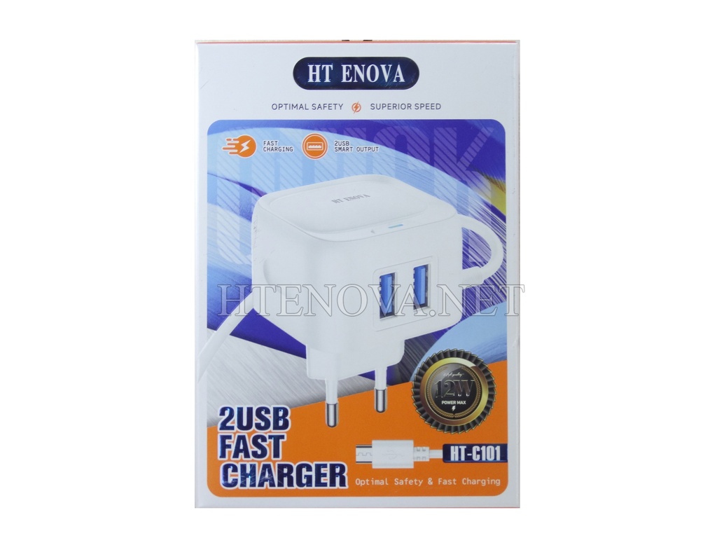 [C1C3M1HT-1] Micro Charger with 2 Extra USB Ports HT ENOVA HT-C101