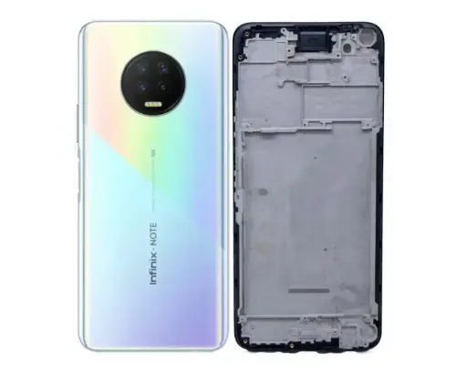[HS6iNNT7-3-1] infinix Note (7) X(690) Complete Housing (3 in 1) (WHITE)