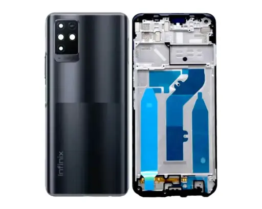 [HS6iNNT10-3-2] infinix Note (10) X(693) Complete Housing (2 in 1) (BLACK)