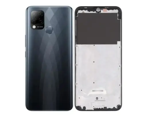 [HS6iNHT10S-3-2] infinix Hot (10)S X(689) Complete Housing (2 in 1) (BLACK)